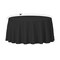 Smarty Had A Party 84 Black Round Disposable Plastic Tablecloths 96 Tablecloths, 96PK 823270-BK-CASE - alternate 2